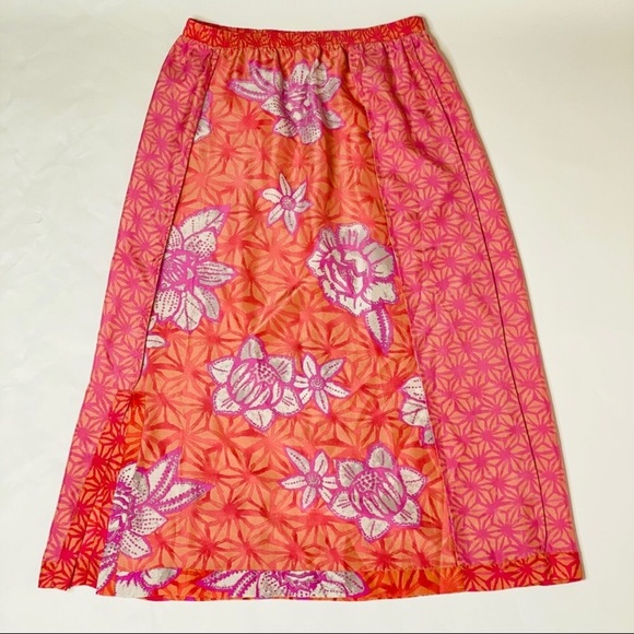 NWT Silk Sigrid Olsen Floral Skirt - Picture 6 of 16